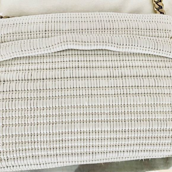 NWT Proenza Schouler Raffia Harris Bag in White - Picture 8 of 9